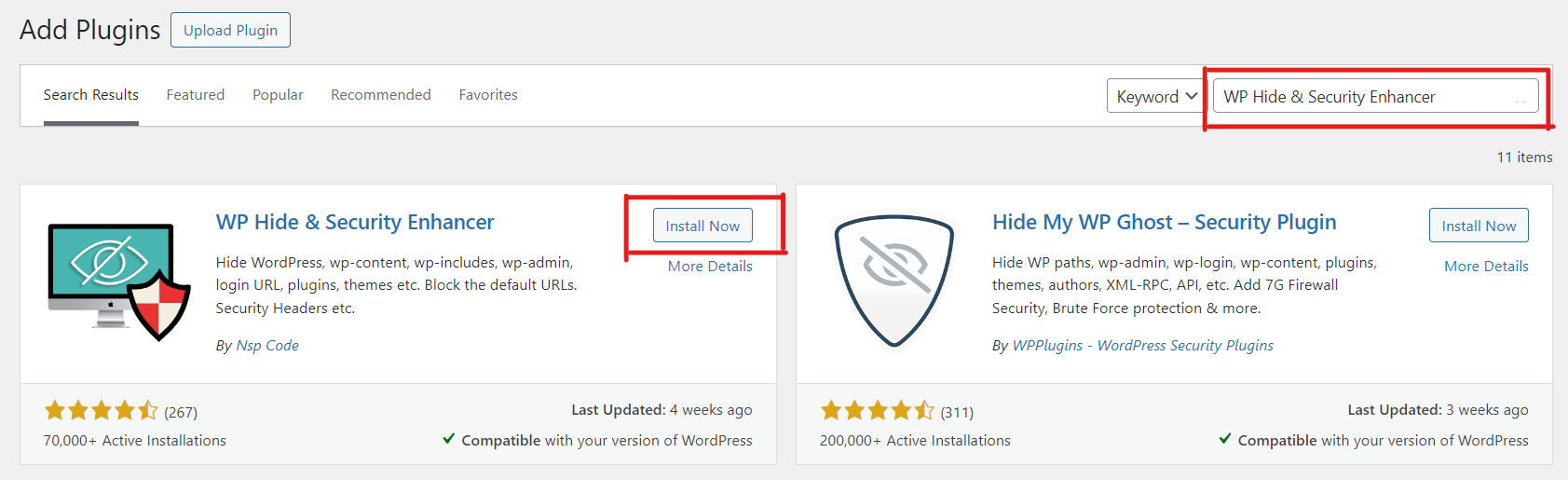 nstall and activate WP Hide & Security Enhancer