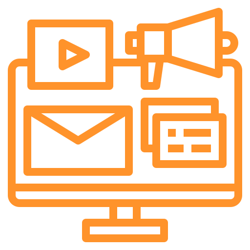 Email, video, announcement and message on monitor