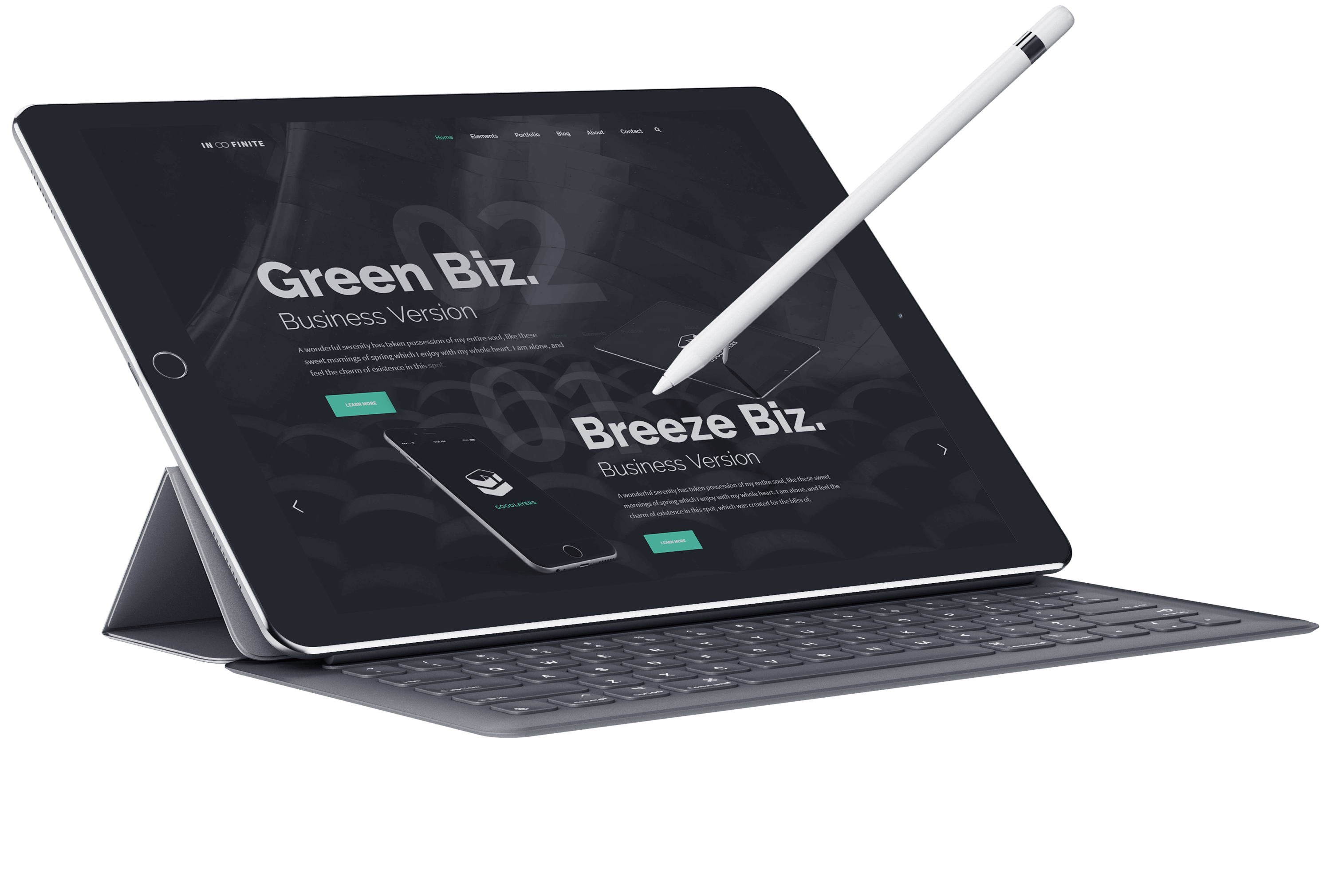 GreenBiz website view on Tab